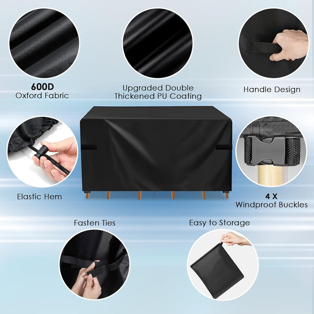GARPROVM Abdeckung für Gartenmöbel, Abdeckplane Gartenmöbel Schutzhülle für Gartenmöbel Wasserdicht
