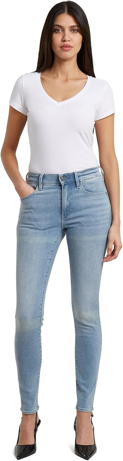 G-STAR Damen 3301 Skinny Jeans 23W / 30L Blau (Lt Aged D05175-8968-424), 23W / 30L Blau (Lt Aged D05