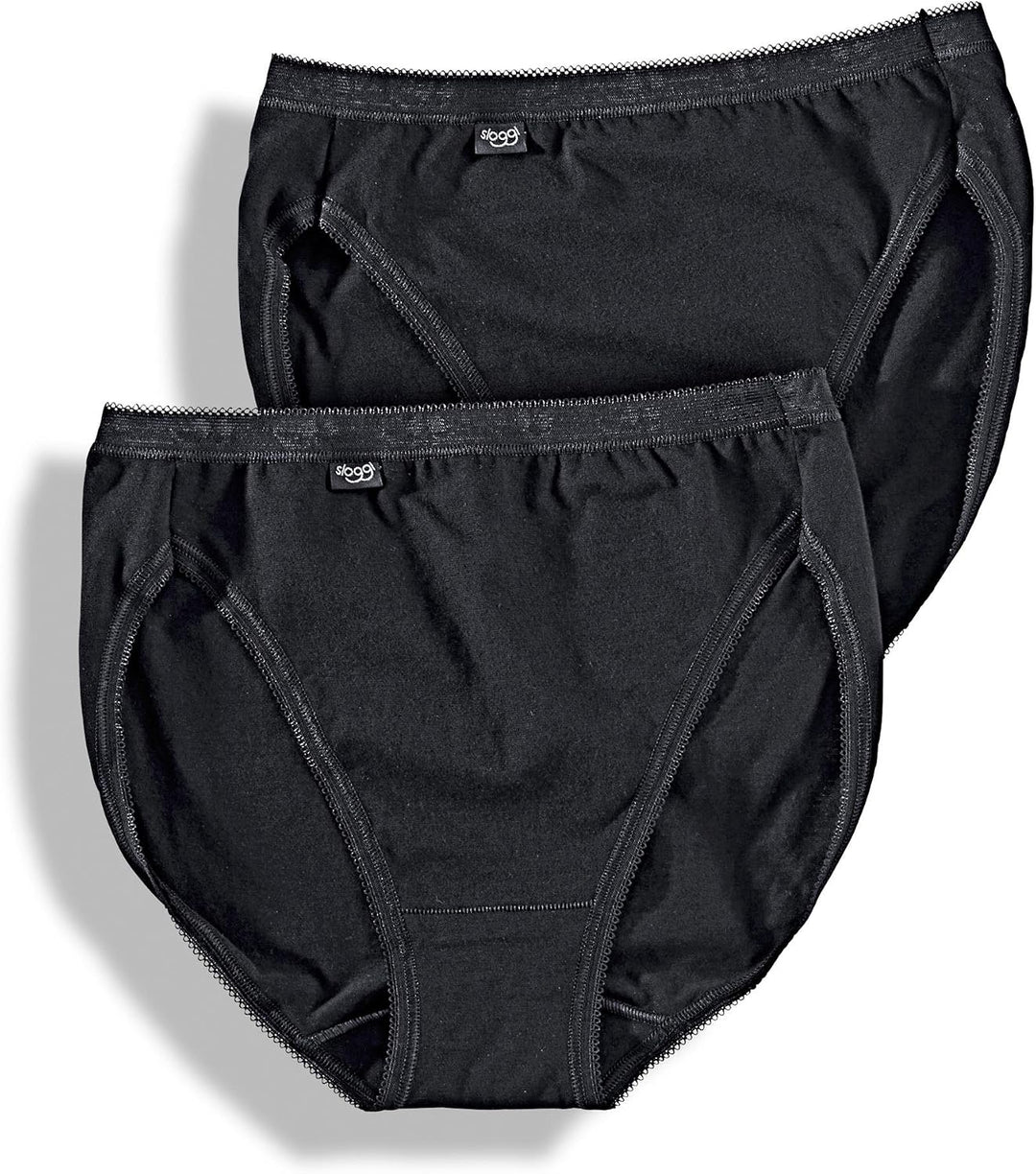 Sloggi Damen Slip (2er Pack) 36 Schwarz, 36 Schwarz