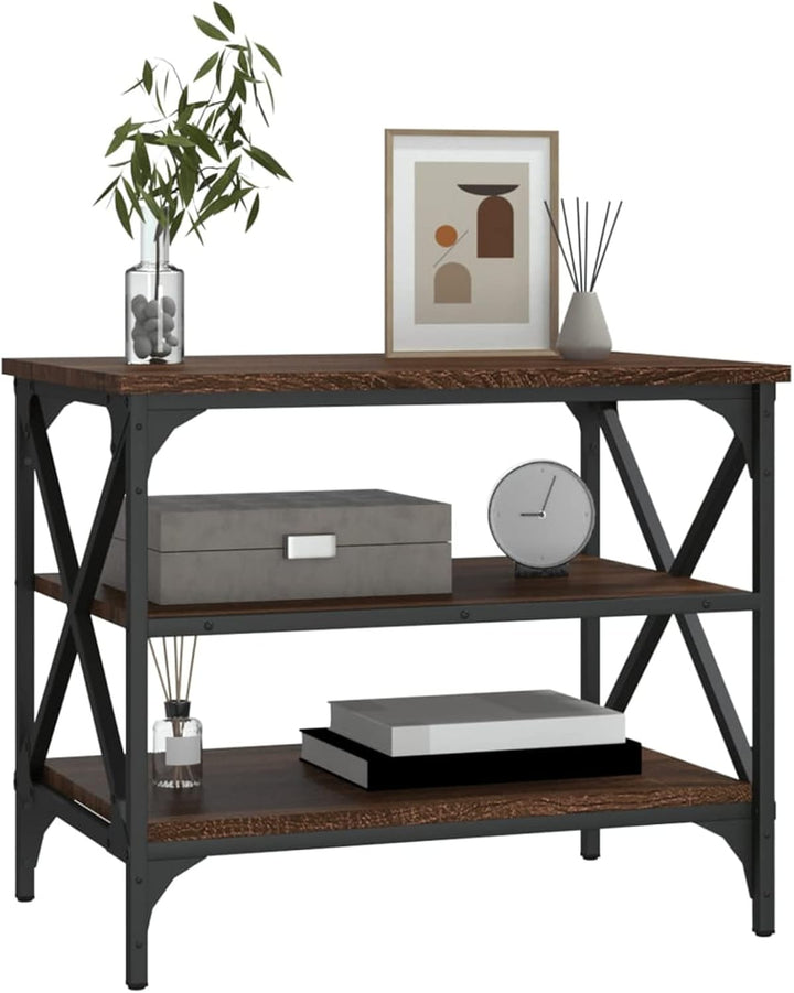 Tidyard TV Schrank Lowboard Fernsehschrank Sideboard Fernsehtisch HiFi-Schrank TV Möbel Braun Eichen