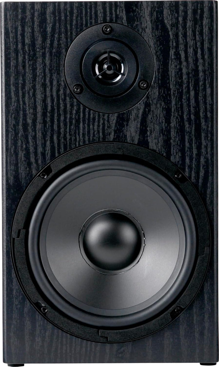 McGrey BSS-265 BK 6,5" HiFi Regallautsprecher - 1 Paar Boxen - 40Watt (RMS) - 2-Wege-System - auch f
