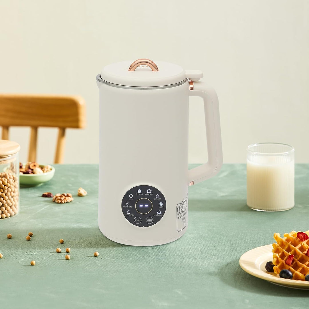 Nussmilchmaschine 1000ml Sojamilch Maschine Pflanzenmilchbereiter mit 10 Klingen Hausgemachte Pflanz