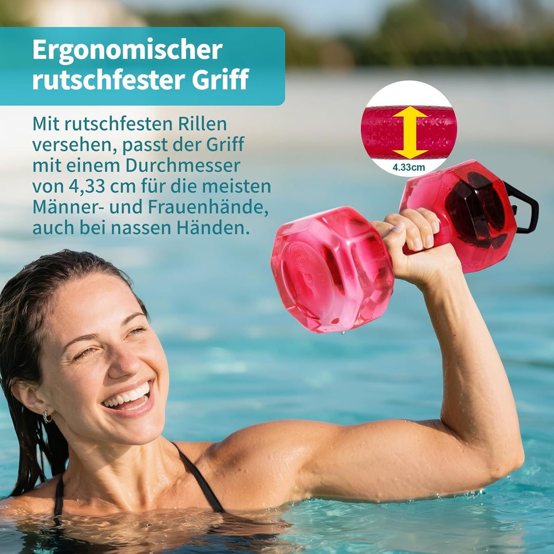 Wassergewichte für Poolübungen, verbesserte PE-Wasserhanteln, Poolwiderstand, Wasser-Aerobic-Ausrüst
