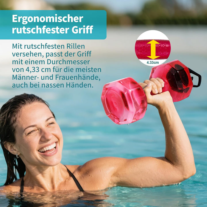 Wassergewichte für Poolübungen, verbesserte PE-Wasserhanteln, Poolwiderstand, Wasser-Aerobic-Ausrüst