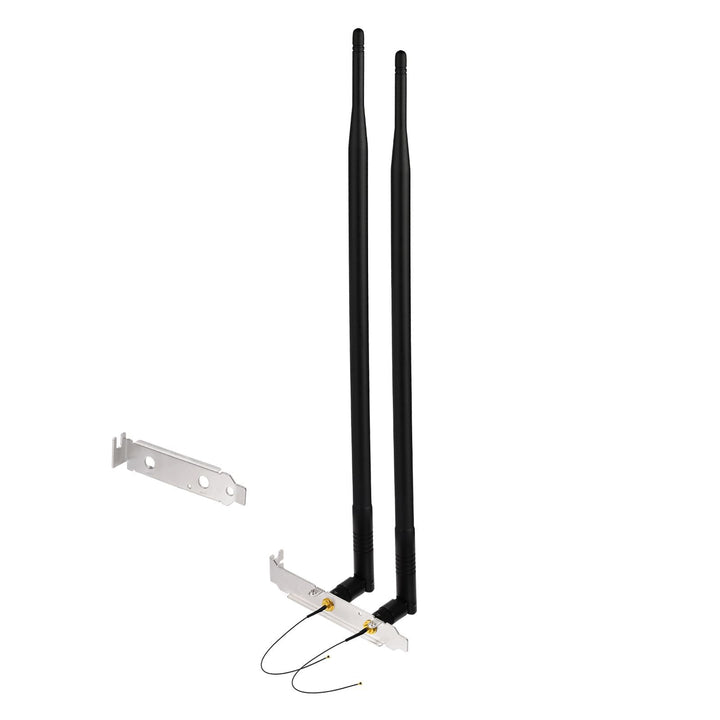 Superbat WLAN Antenne 8dBi 2.4GHz 5.8GHz Dualband RP-SMA Stecker & 25cm U.FL MHF4 auf RPSMA Buchse K