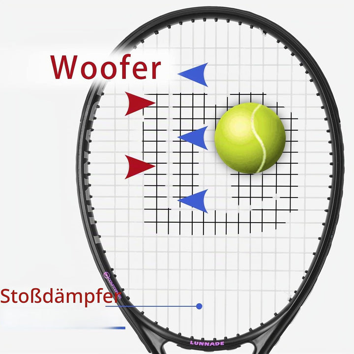 27 Zoll Tennisschläger für Erwachsene, 2 Tennisschläger mit Hülle,Geeignet für Damen Herren Anfänger