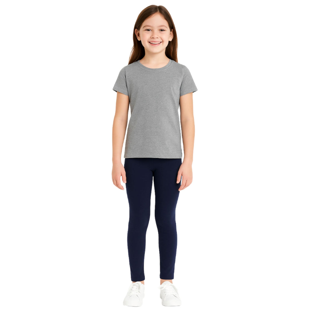 French Toast Mädchen Basic Solid Leggings, 4-5 Navy