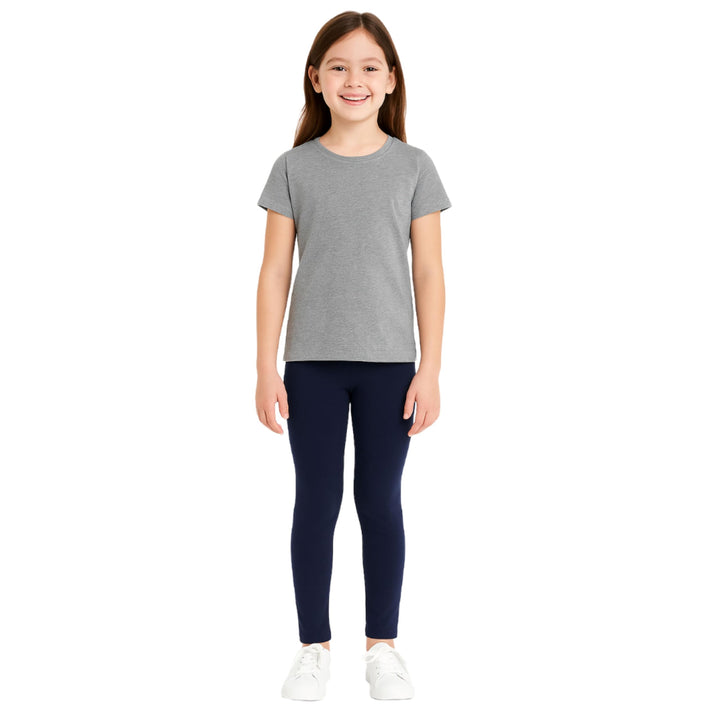 French Toast Mädchen Basic Solid Leggings, 4-5 Navy