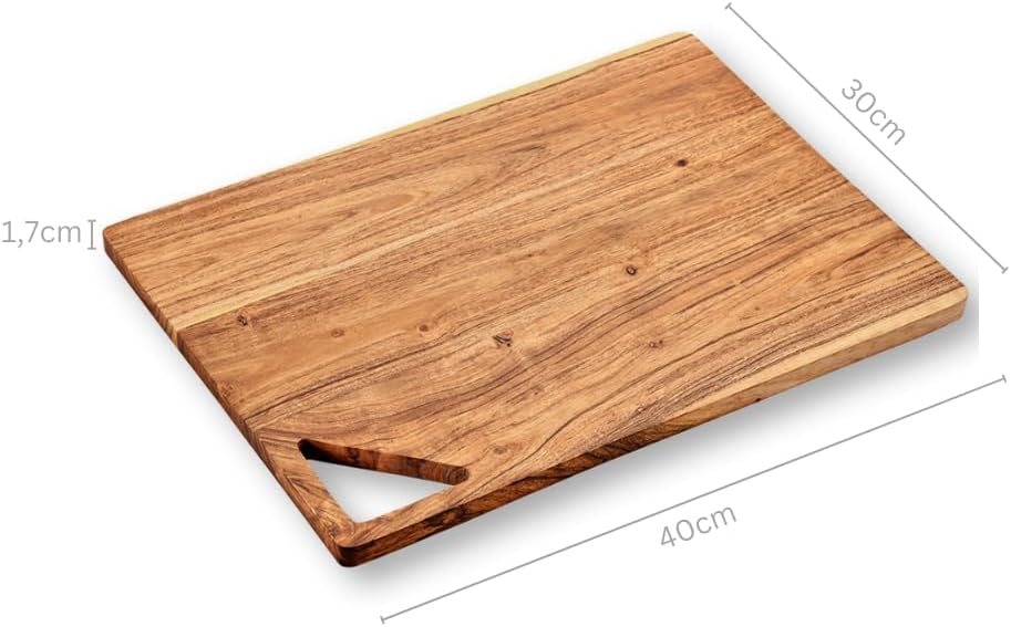KESPER | Schneidbrett, Material: Akazienholz, Masse: 40 x 30 x 1,5cm, Farbe: Braun | 29142 40L x 30B