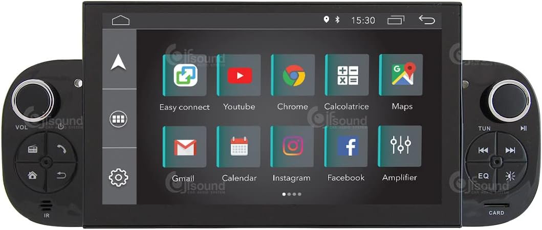 Costum fit Autoradio für FIAT Panda Android GPS Bluetooth WiFi Dab USB Full HD Touchscreen Display 7