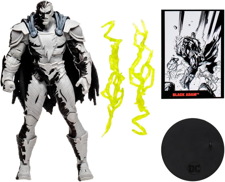 McFarlane Direct Page Punchers Actionfigur & Comic Black Adam (Line Art Variant) 18 cm 15894