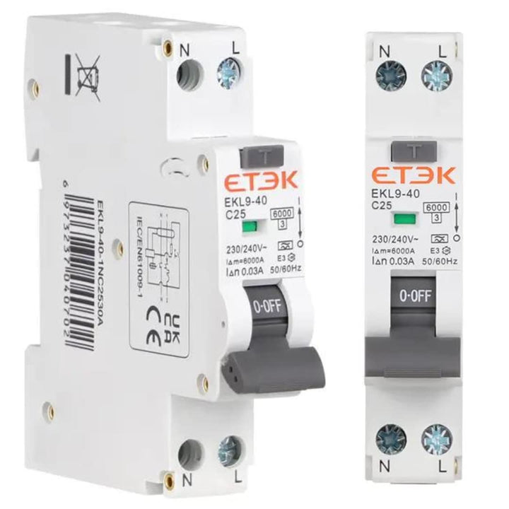 Super immunisierter Differential, Klasse A SI, 30 mA, 2P, F+N und 6 kA, geringer Raum, RCBO 6KA 1P+N