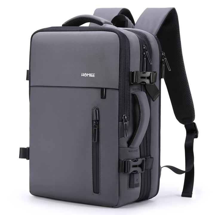 HOMIEE Handgepäck Reiserucksack, Supergross Laptop Rucksack Erweiterbar Diebstahlsicher Wasserabweis