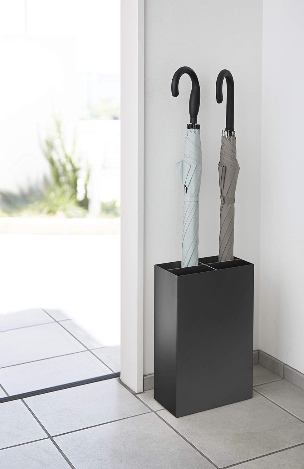 YAMAZAKI Smart Schirmständer, Stahl, Schwarz,