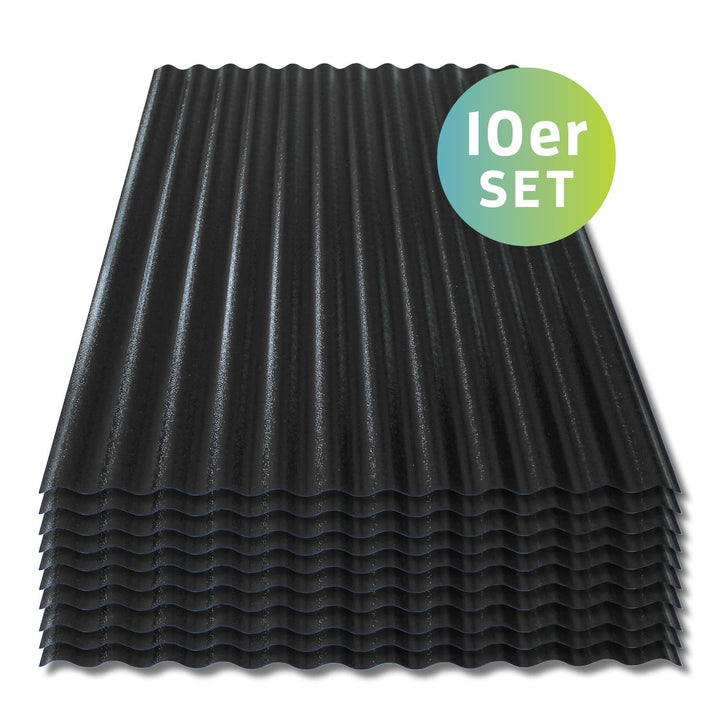 Vivodo Wellplatten Trapez | 90 x 120 cm | Polycarbonat | Sinus 76/18 | 1mm Stärke (10)