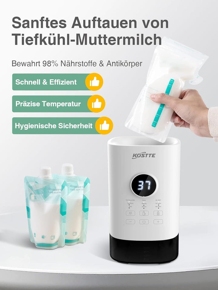 Flaschenwärmer Baby - Babyflaschenwärmer mit temperatur- Flaschenwärmer - Passend Für Alle Handelsüb