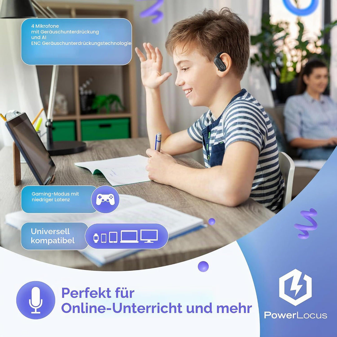 PowerLocus Jumpy Kabellose Bluetooth-Ohrhörer für Kinder