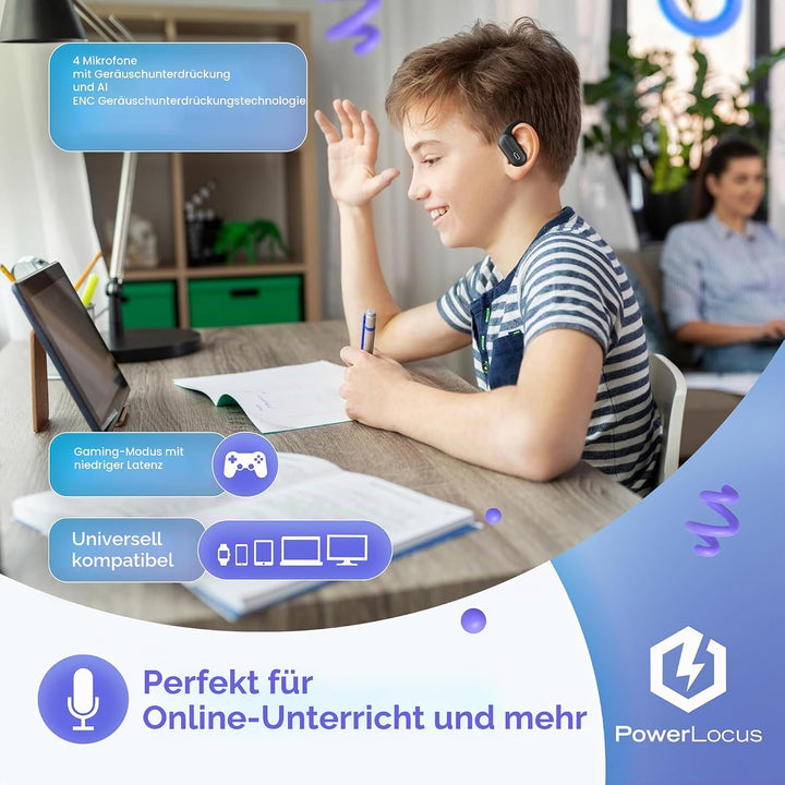 PowerLocus Jumpy Kabellose Bluetooth-Ohrhörer für Kinder
