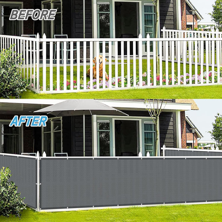 LOVE STORY Balkon-Sichtschutz 100x500cm mit HDPE-Gewebe,Luftdurchlässige Netz-Balkonverkleidung mit