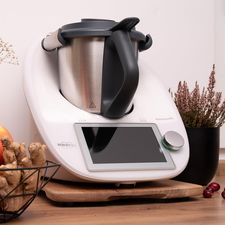 Virelia Gleitbrett für Thermomix TM6 TM5 | FSC-Zertifiziertes Eichenholz | Rollbrett für Thermomix |