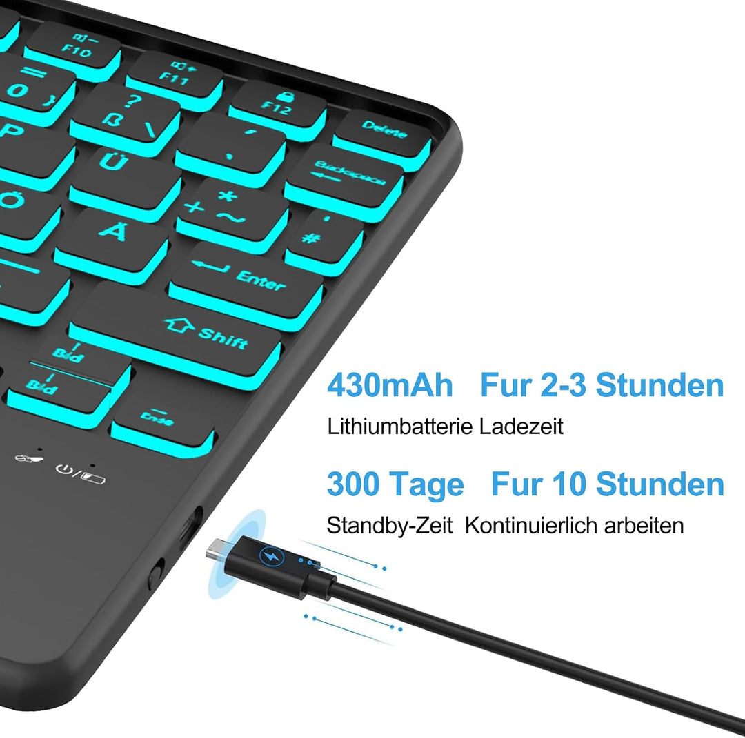 iPad Air 5 Generation Hülle mit Tastatur, Tastatur mit Touchpad für iPad Air 4 gen und iPad Pro 11 4
