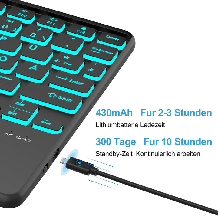 iPad Air 5 Generation Hülle mit Tastatur, Tastatur mit Touchpad für iPad Air 4 gen und iPad Pro 11 4