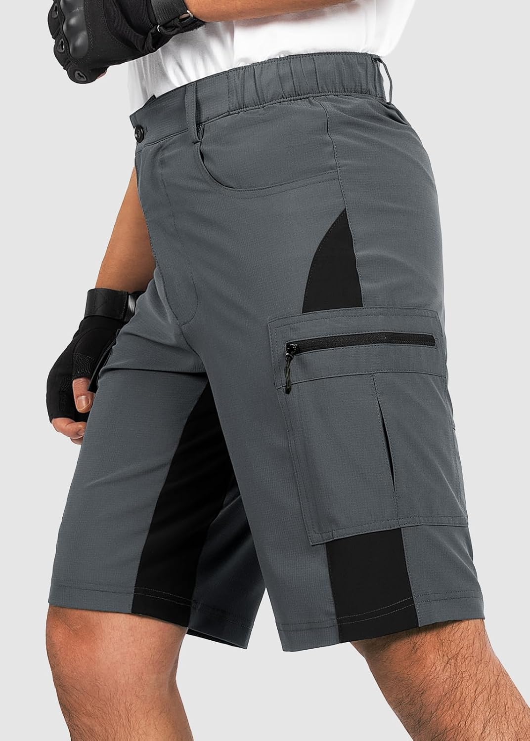 Cycorld Kurze-Hosen-Herren,Wanderhose MTB Hose Herren Kurz Atmungsaktiv Schnelltrocknende Bermuda Ca