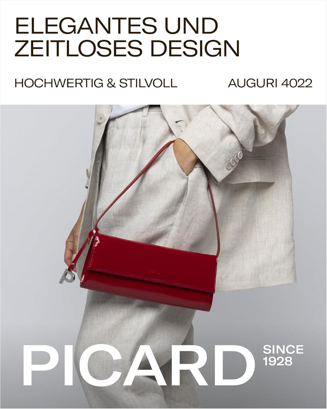 Picard Damen Abendtasche AUGURI aus Rindsleder Klein, 0 | mit Magnetverschluss | Abendtasche | Abend