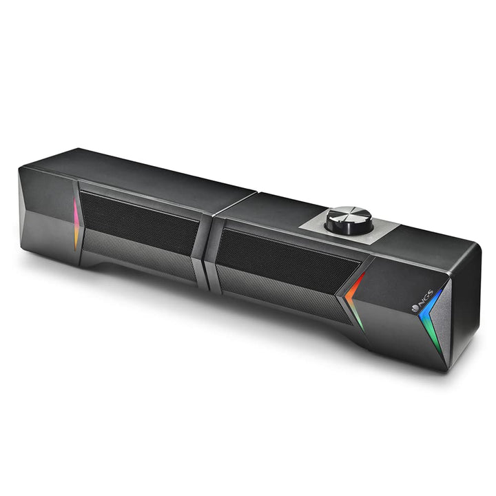 NGS GSX-B1200 - Teilbare Gaming-Soundbar 2.0, Ausgangsleistung 12 W, RGB-Lichter, kompatibel mit Blu