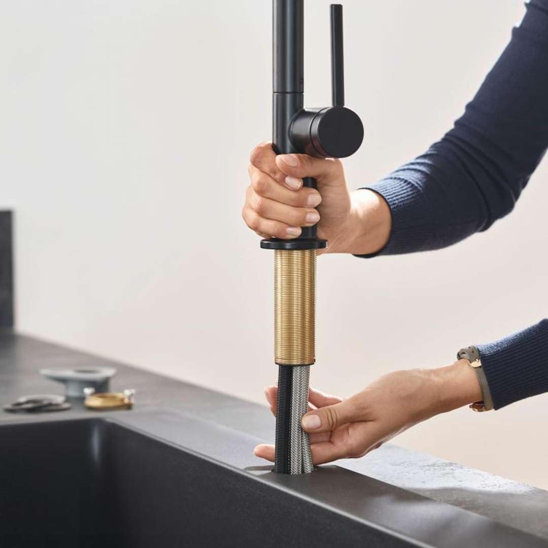 hansgrohe Küchenarmatur Talis M54 (Wasserhahn Küche mit Schlauchbox, 360° schwenkbar, ausziehbarer A