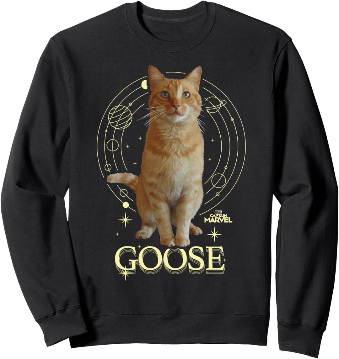 Captain Marvel Goose Celestial Portrait Sweatshirt