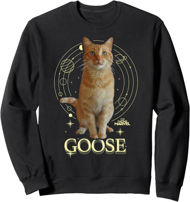 Captain Marvel Goose Celestial Portrait Sweatshirt