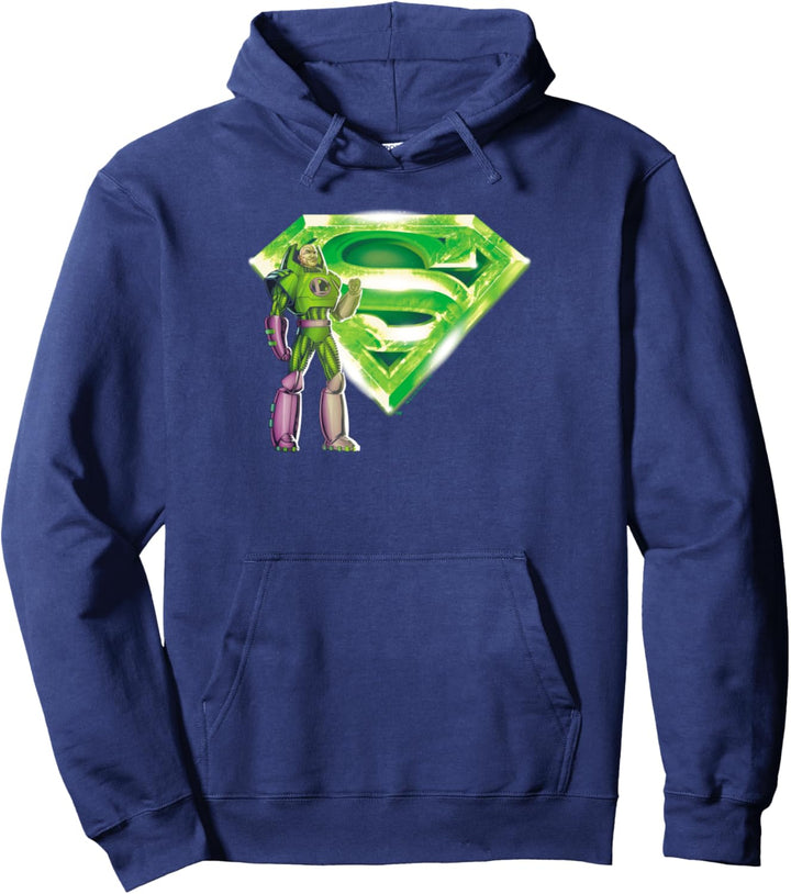 Superman Lex & Kryptonite Logo Pullover Hoodie