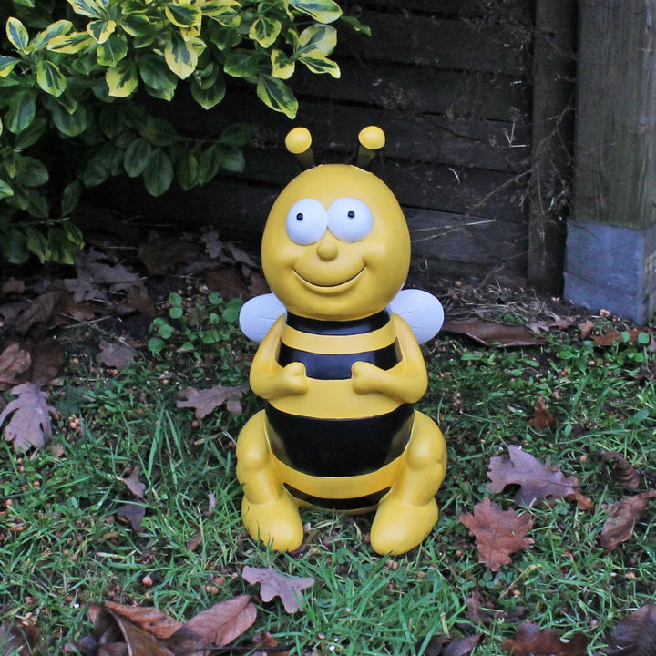 colourliving Gartenstecker Biene gross Bienen Deko Figuren Gartenfigur Bienen Dekoration handbemalt