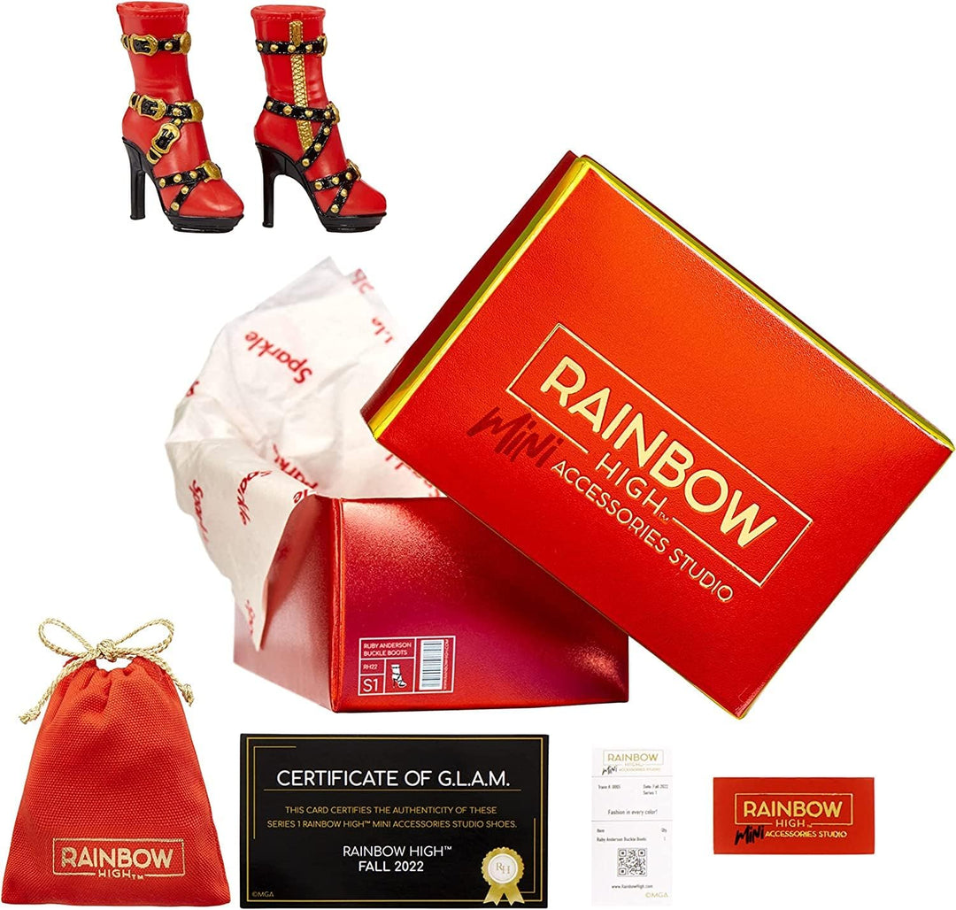 Rainbow High Mini Accessories Studio Handtaschen Mini Accessories Studio Schuhe Inklusive 50+ High-E