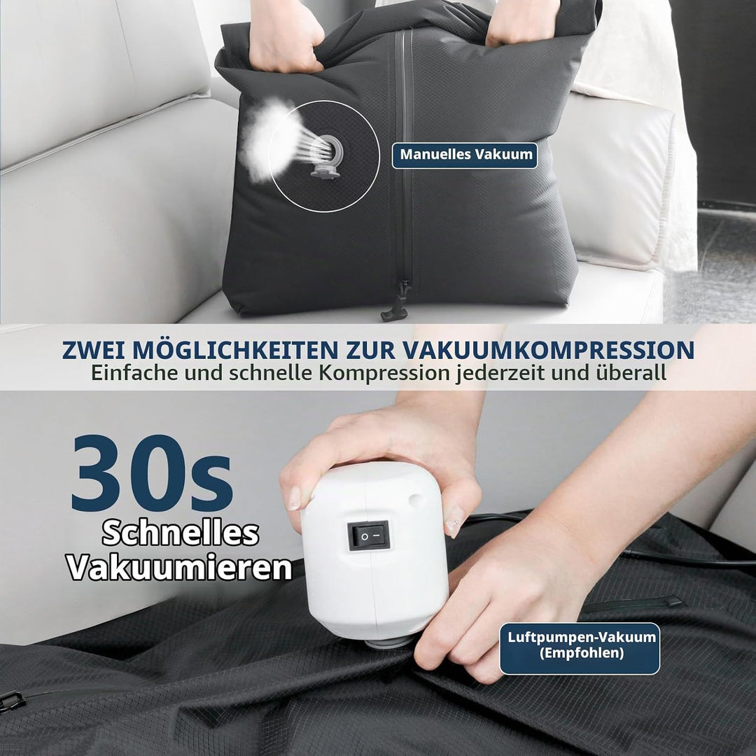Dobaly Professionelle Vakuumsäcke für Reisen, IP67 Wiederverwendbare,Kompressionsbeutel für Koffer u