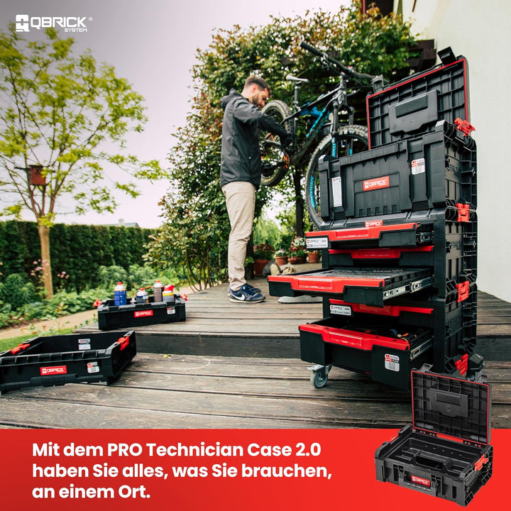 Qbrick System Werkzeugkoffer Werkzeugkasten Leer Werkzeugkiste Transportkoffer Technikerkoffer PRO T