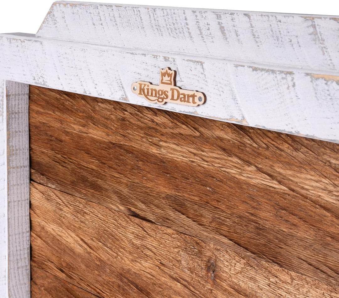 Kings Dart Dartboard Surround Holz | Massives Kiefernholz in Vintage Optik | Optische Einfassung für