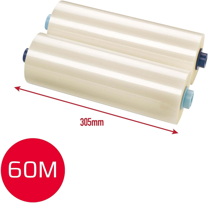 GBC Laminierfilmrollen für GBC Ultima35 Laminiergerät, Laminierfolien Rolle, 60 m x 305 mm, Folienst