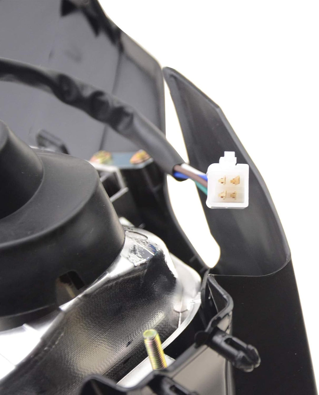 GOOFIT Schwarz H7 12V 35W Lampenschirm Motorräder Frontscheinwerfer Modifiziertes Geländewagen Anwen