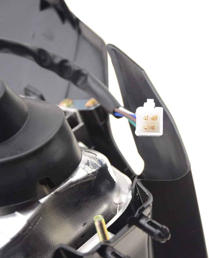 GOOFIT Schwarz H7 12V 35W Lampenschirm Motorräder Frontscheinwerfer Modifiziertes Geländewagen Anwen
