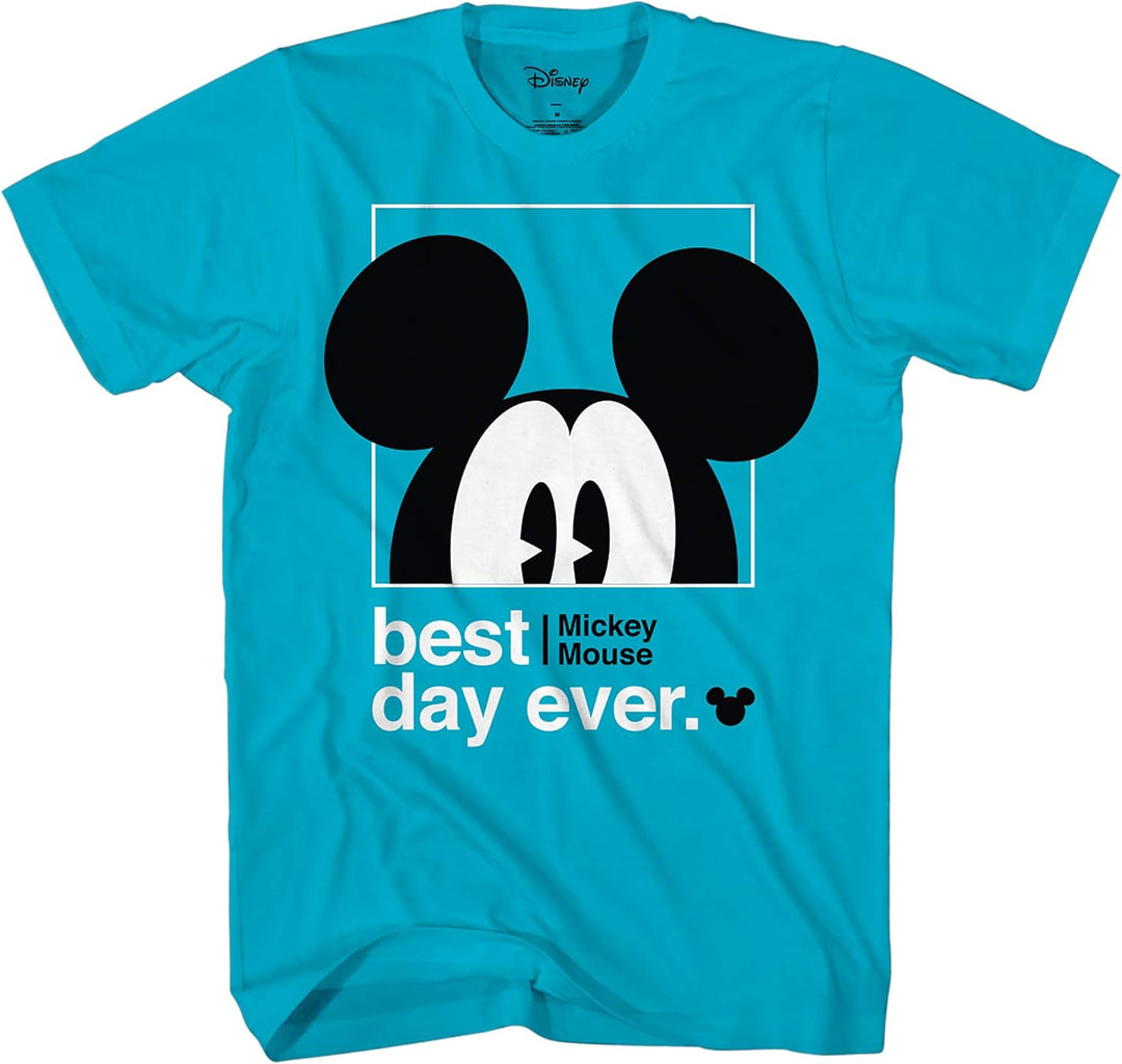 Disney Mickey Mouse Best Day Ever Toddler Youth Juvy Kids T-Shirt (18/20, Turquoise)