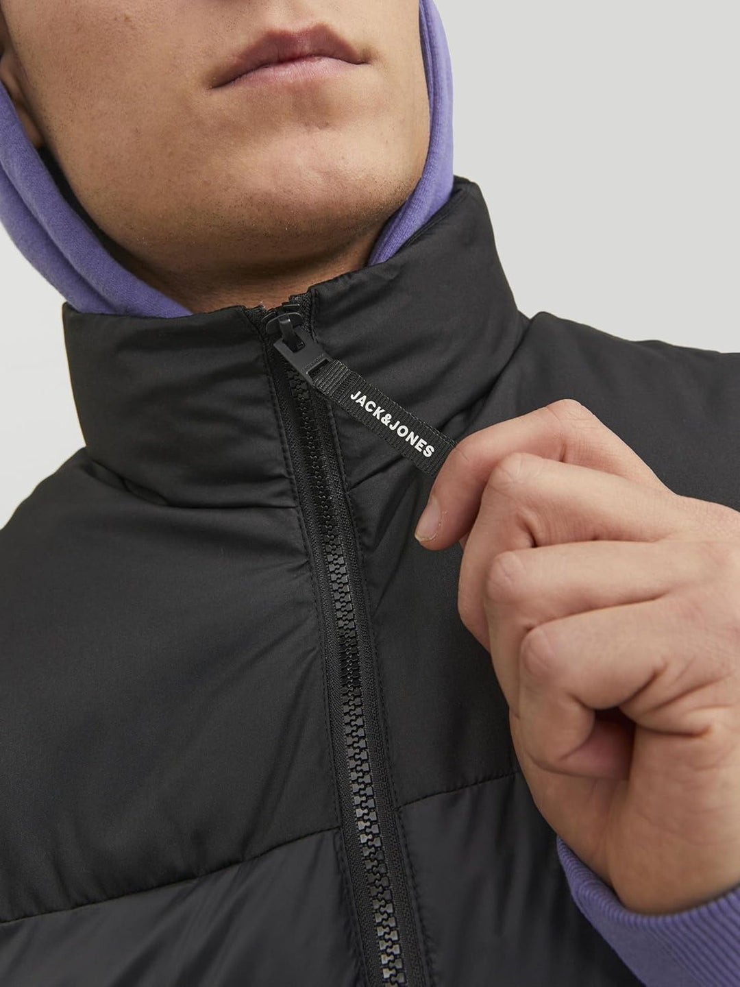 JACK & JONES male Pufferweste Pufferweste XS Schwarz, XS Schwarz