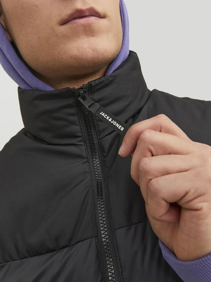 JACK & JONES male Pufferweste Pufferweste XS Schwarz, XS Schwarz