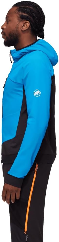 Mammut Herren Aenergy So Hybrid Hooded Jacket Men Softshell Jackets (1er Pack) XXL Glacier Blue-Blac