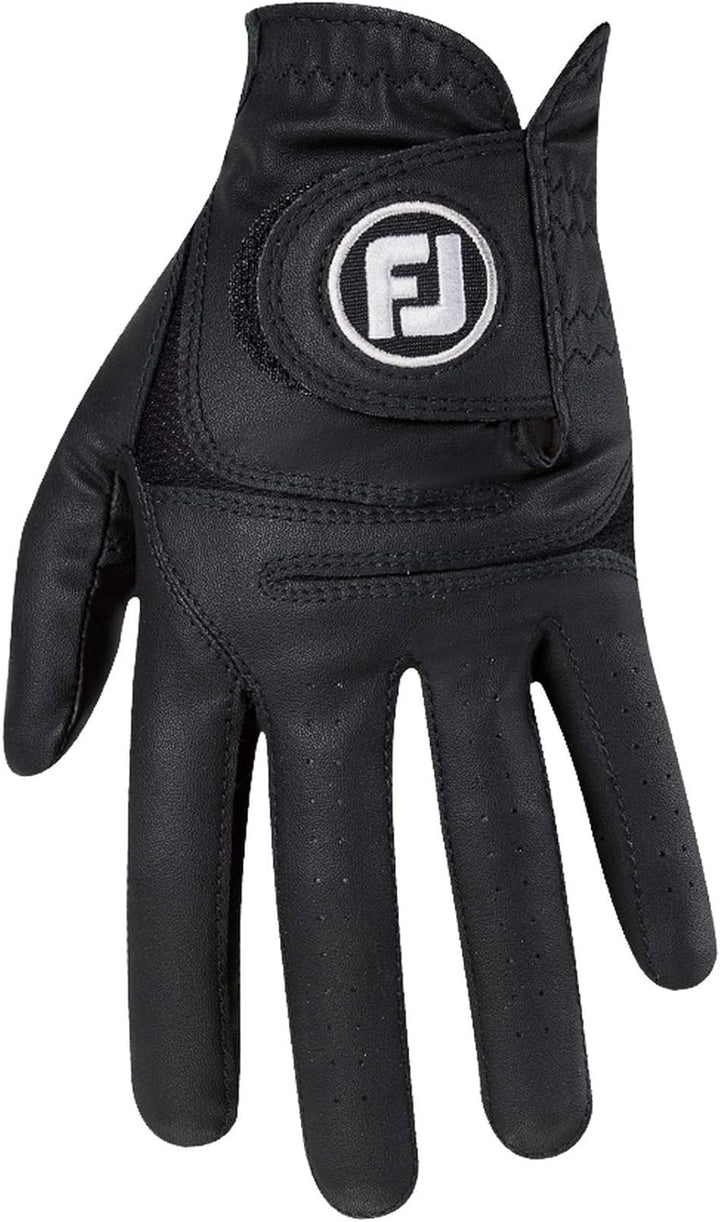 FootJoy Herren Weathersof Golf-Handschuhe Cadet Medium/Large Schwarz, Cadet Medium/Large Schwarz