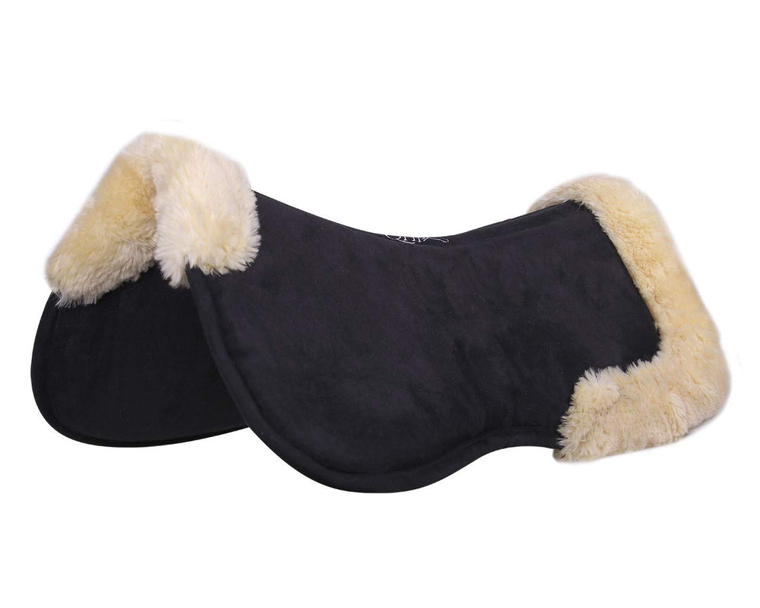 QHP Sattelunterlage Memory Schaum Ontario - Size Pony Pony Schwarz, Pony Schwarz