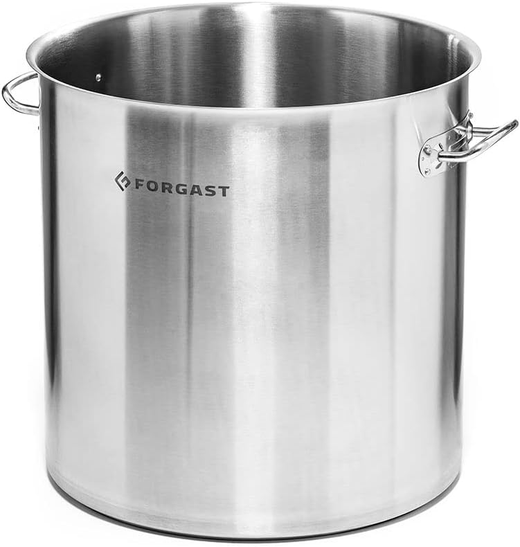 Hoch Edelstahl Kochtopf | 50L Liter | Deckel | Topf | Induktion, Gasherd, Elektro | Spülmaschinengee