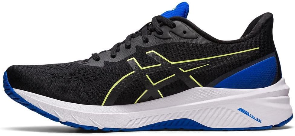 ASICS GT 1000 12 Mann Laufschuhe Blau Orange, Black Glow Yellow