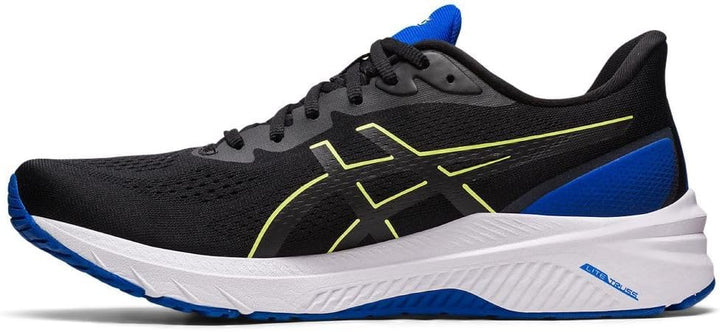 ASICS GT 1000 12 Mann Laufschuhe Blau Orange, Black Glow Yellow